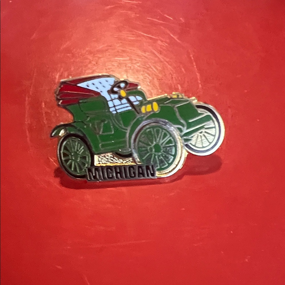 Vintage Michigan Car Enamel Pin